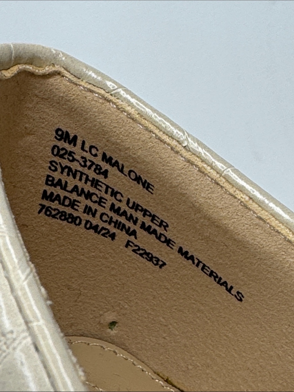 Liz Claiborne Beige Croc-Embossed Loafers with Gold Bit - Picture 5 of 7